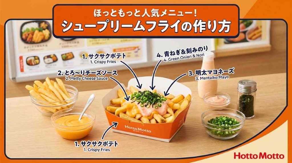 ほっともっと人気メニュー！シュープリームフライの作り方