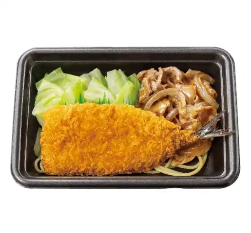 さんまフライ＆しょうが焼き おかずのみ